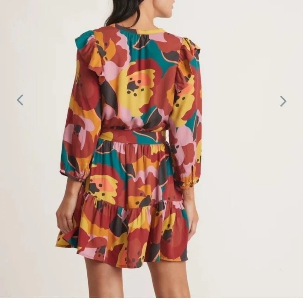 Marine layer Elise Mini Dress in Exploded Floral - Picture 4 of 7